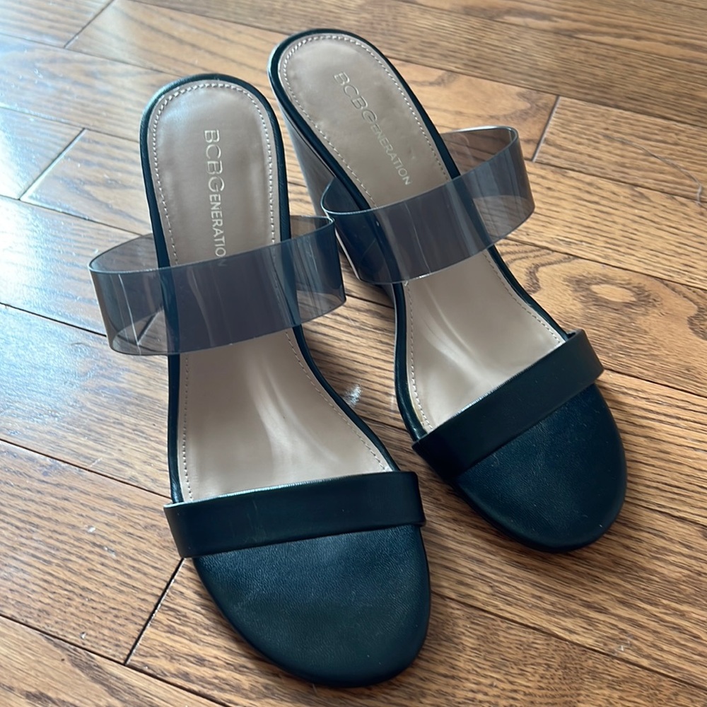 BCBG wedge sandal